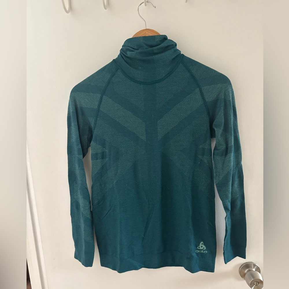 Women’s Odlo Teal Technical Base Layer Sweater Size M